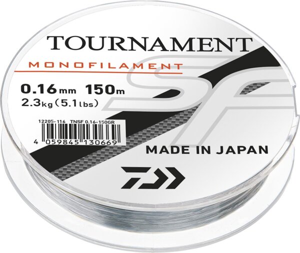 Daiwa Schnur Tournament SF Line Grau-Transparent 3000m Länge 3000m Ø0,18mm