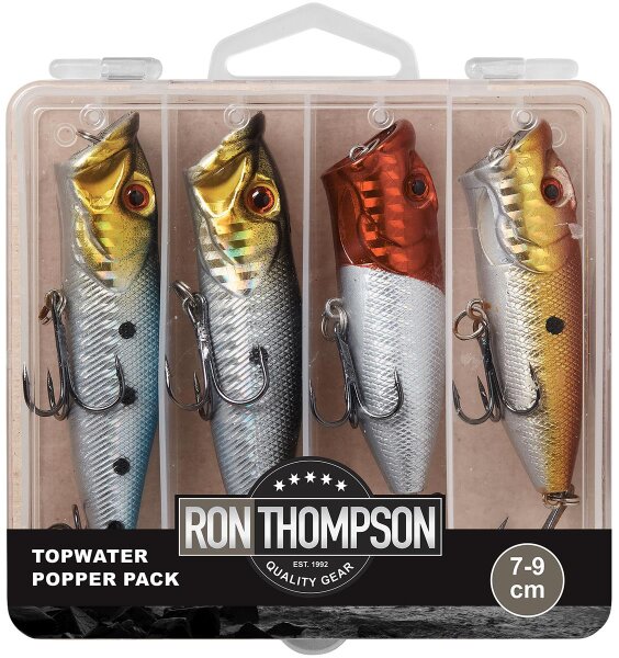 Ron Thompson Topwater Popper Pack Länge 7-9cm, Gewicht 11-13g