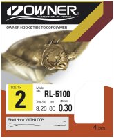 Owner Vorfachhaken Scholle/Plattfisch Gunsmoke RL-5100...