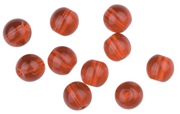 Spro extra glatte Glasperlen Farbe Red Ruby Größe 6mm