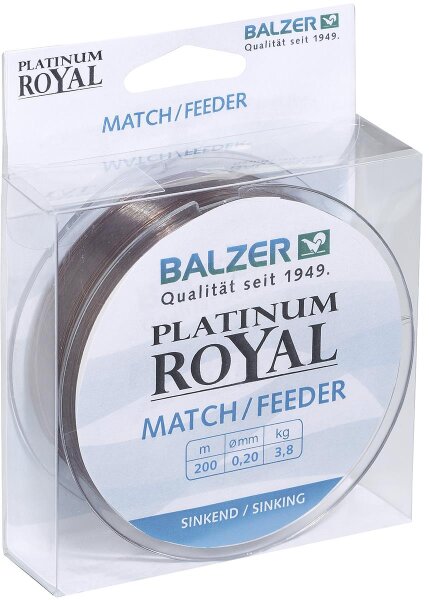 Balzer Schnur Platinum Royal Match/Feeder sinkend ø 0,25mm