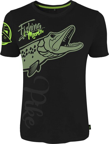 Hotspotdesign  T-Shirt Fishing Mania Pike Konfektionsgröße L