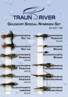 Traun River Fliegensortiment Goldkopf Spezial-Nymphen