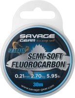 Savage Gear Semi-Soft Fluorocarbon Seabass Länge 30m...
