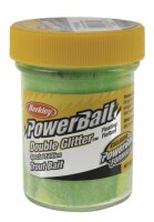 Berkley Powerbait Double Glitter Twist Green-White-Lemon-Yellow