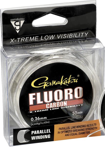 Gamakatsu Schnur G-Line Fluoro Carbon Länge 50m ø 0,16mm
