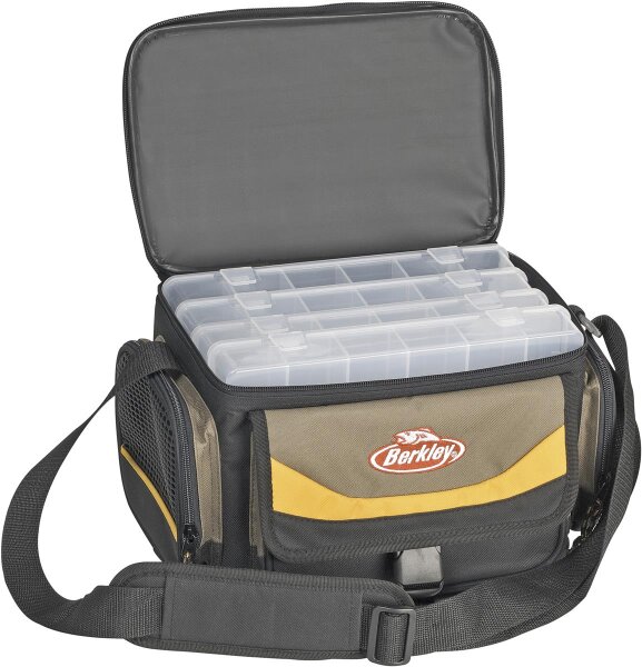 Berkley Gerätetasche mit 4 Plastikboxen Maße 28x19,5x18,5cm