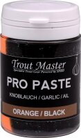Spro Trout Master Pro Paste Floating Garlic 60g Farbe Orange/Black Glitter