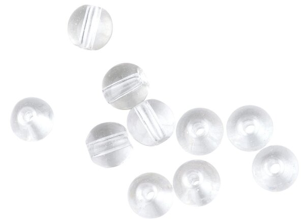 Spro extra glatte Glasperlen Farbe Clear Diamond Größe 4mm