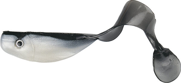 Dream Tackle Gummifisch Paddels Farbe Schwarz-Weiß Länge 3cm