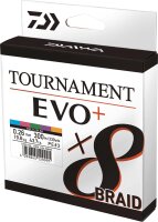 Daiwa Schnur Tournament X8 Braid Evo+ Multicolor 300m Länge 300m Ø0,20mm
