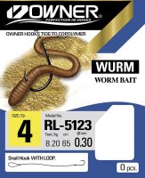 Owner Vorfachhaken Wurm brüniert RL-5123 Hakengröße 2