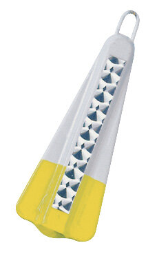 Eisele Heringsblei Farbe Gelb-Weiß mit Folie Gewicht 30g