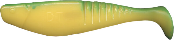 Dream Tackle Gummifisch Slottershad Farbe Yellow Green Länge 18cm