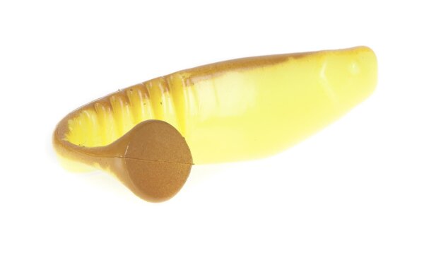 Dream Tackle Gummifisch Slottershad Farbe Pearl Chartreuse Brown Länge 25cm