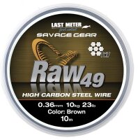 Savage Gear Raw 49 Edelstahlvorfach ø 0,45mm