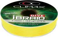 Climax Schnur IBraid Dive gelb 275m Länge 275m ø 0,15mm