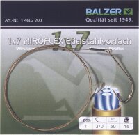 Balzer Niroflex Edelstahlvorfach 1x7 mit Einzelhaken und...
