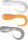 Savage Gear Provocation Tail für The 3D Hard Eel Orange-Silver-White für Länge 25cm