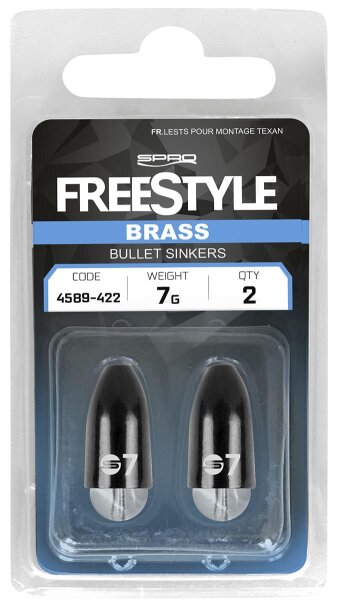 Spro Freestyle Brass Bullet Sinkers 3g