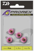 Daiwa Prorex TG Flex Jig System Set Farbe Fluo-Pink, Gewicht 8,0g