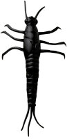 Savage Gear 3D PVC Mayfly Farbe Black Länge 5,0cm