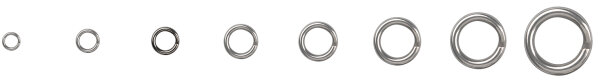 Gamakatsu Hyper Split Ring - Stainless Black Nickel ø 4mm