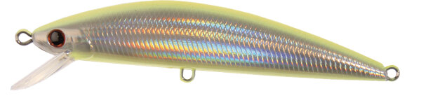 Hart Fishing Wobbler OMOI Farbe Silber, gelber Rücken,Schuppenmuster