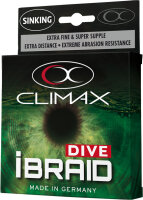 Climax Schnur IBraid Dive gelb 275m Länge 275m ø 0,10mm
