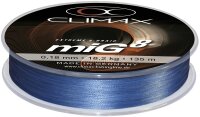 Climax miG 8 Braid rundgeflochten Farbe Blau 275m Länge 275m ø 0,14mm
