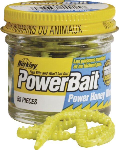 Berkley Powerbait Power Honey Worms Farbe Gelb