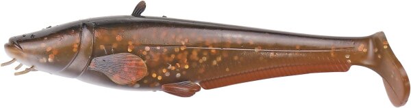 DAM Effzett Real Life Catfish Paddle Tail Loose Body Farbe Brown