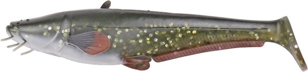 DAM Effzett Real Life Catfish Paddle Tail Loose Body Farbe Green