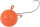 ZSea Jigkopf SW Farbe Orange Gewicht 120g Hakengröße 7/0