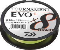 Daiwa Schnur Tournament X8 Braid Evo+ Chartreuse 270m
