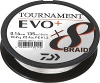 Daiwa Schnur Tournament X8 Braid Evo+ Weiss 270m
