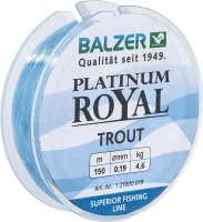 Balzer Schnur Platinum Royal Trout Blau