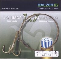 Balzer Niroflex Edelstahlvorfach 1x7 mit Drilling und...