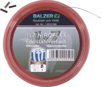 Balzer Niroflex Edelstahlvorfachmaterial 1x7 mit...