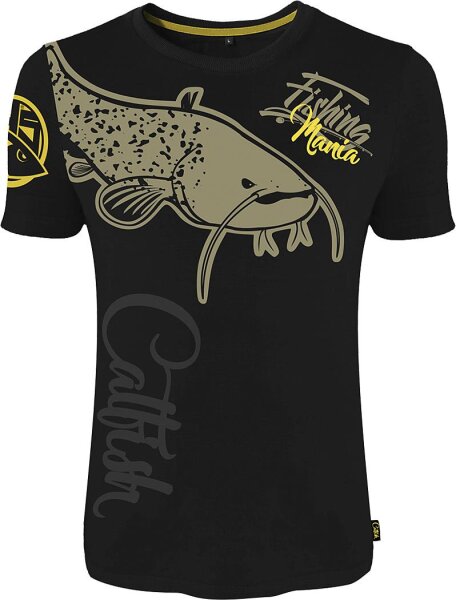 Hotspotdesign  T-Shirt Fishing Mania CatFish verschiedene Größen