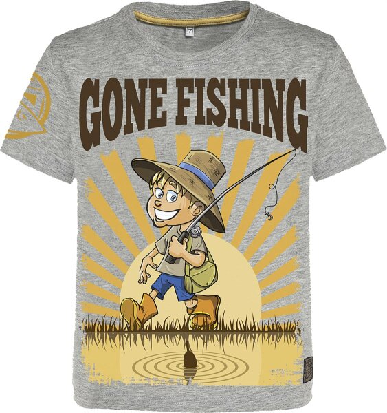 Hotspotdesign T-Shirt Children Gone Fishing Size 5/6 years verschiedene Größen