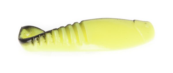 Dream Tackle Gummifisch Slottershad Farbe Pearl Chartreuse Black