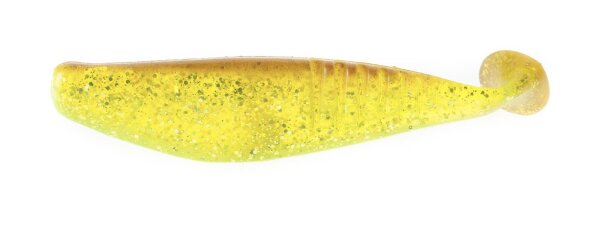 Dream Tackle Gummifisch Slottershad Farbe Chartreuse Glitter Brown
