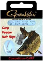 Gamakatsu BKS-3310B Karpfen Feeder Hair Rig 70cm
