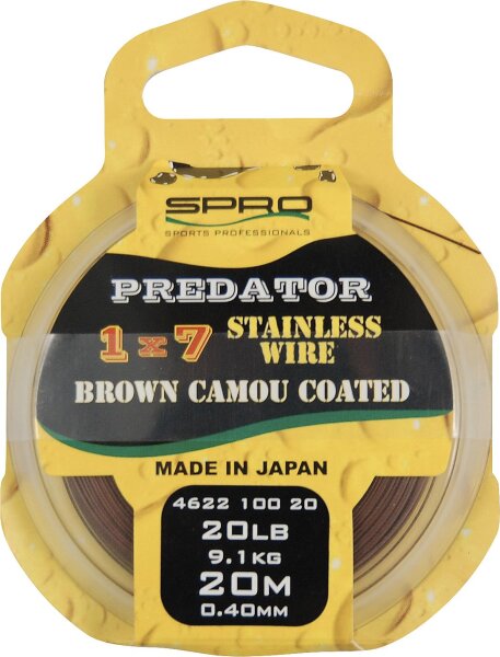 Spro Pike Fighter Brown Coated Wire 1x7