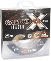 Unicat Schnur Camou Leader X12 25m