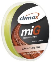 Climax miG Extreme Braid Farbe Fluoro-Gelb