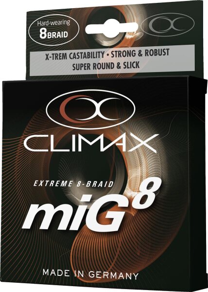 Climax miG 8 Braid rundgeflochten Farbe Oliv-Grün 275m
