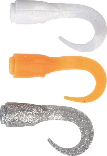 Savage Gear Provocation Tail für The 3D Hard Eel Orange-Silver-White