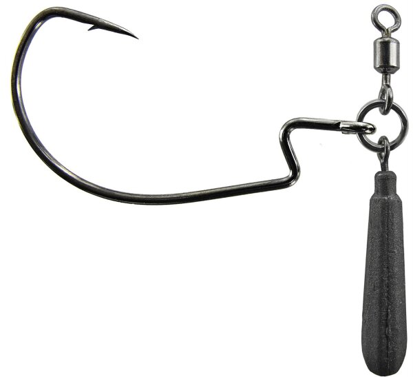 Jenzi Jig Rig Dropshot Haken mit Pendelblei Gewicht 3,5g Hakengröße 2